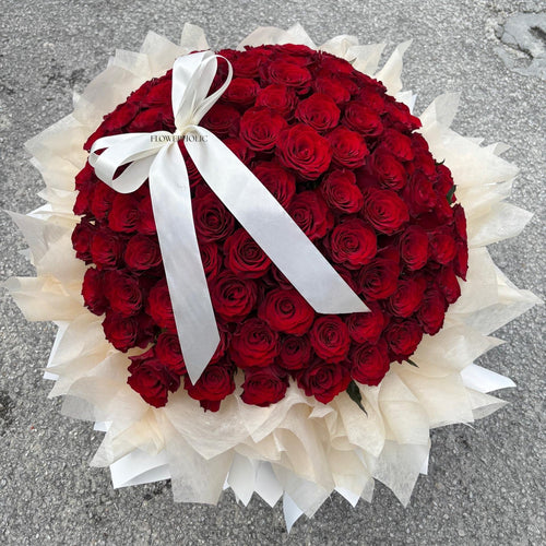 99 Roses Bouquet - FLOWERHOLIC