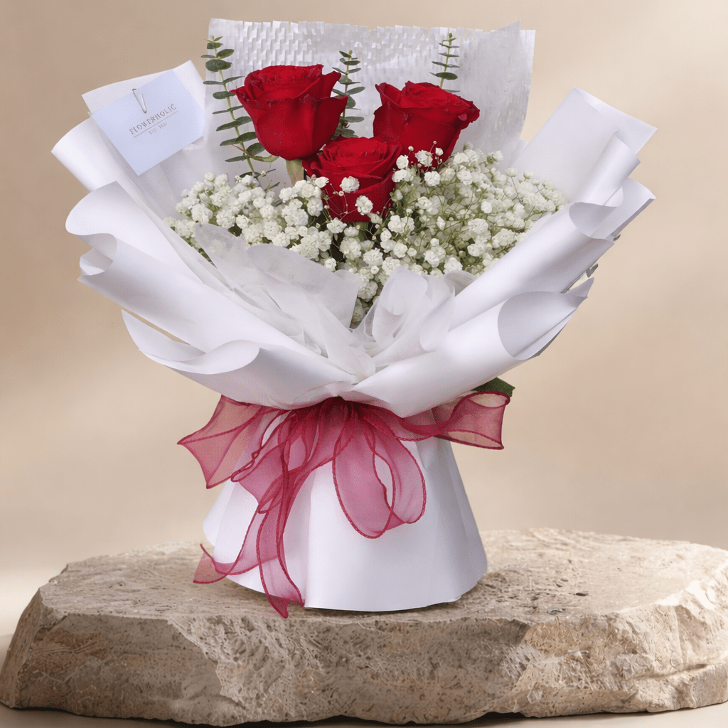 Fresh Roses Just-nice sized Bouquet - 01