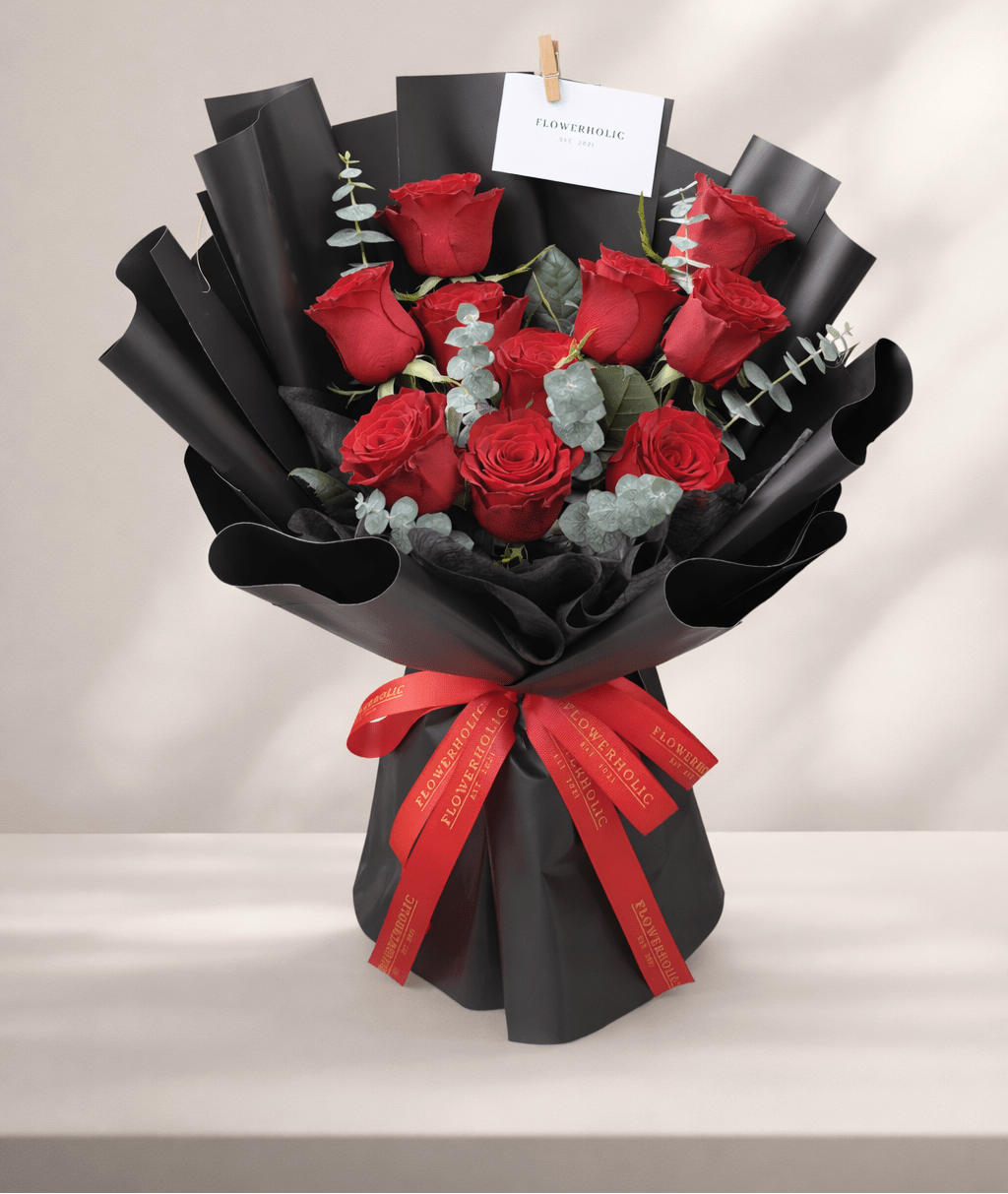 10 Fresh Roses Bouquet – Classic & Timeless