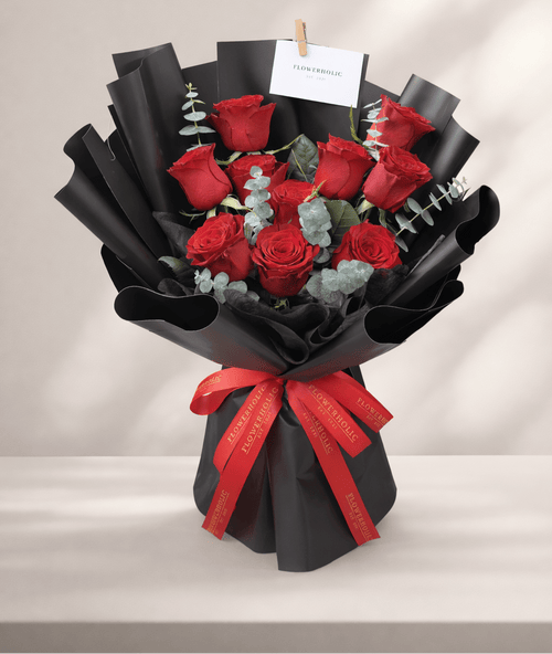 10 Fresh Roses Bouquet – Classic & Timeless