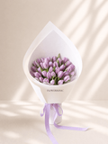 Premium Large Tulip Bouquet – Purple Fresh Imported Tulips for Every Occasion - FLOWERHOLIC