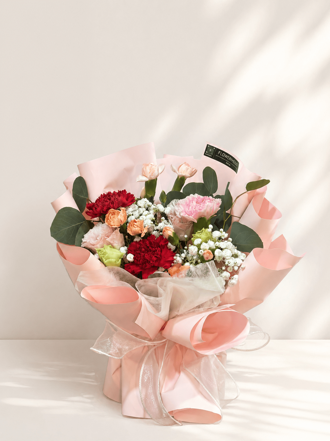 The classic Carnation Lovely and Gentle Bouquet RM70 (Random colours) - FLOWERHOLIC