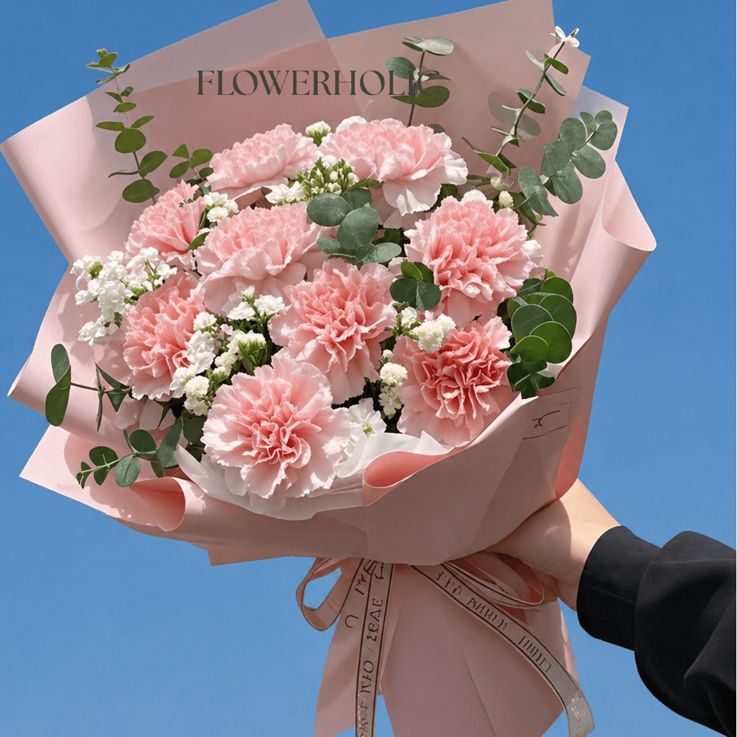 The L size Carnation Lovely and Gentle Bouquet RM150 - FLOWERHOLIC
