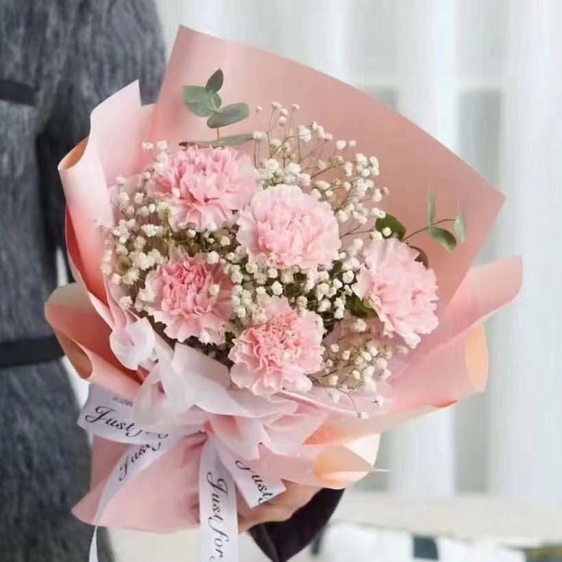 The S size Carnation Lovely and Gentle Bouquet RM100 - FLOWERHOLIC