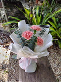 The S size Carnation Lovely and Gentle Bouquet RM70 - FLOWERHOLIC