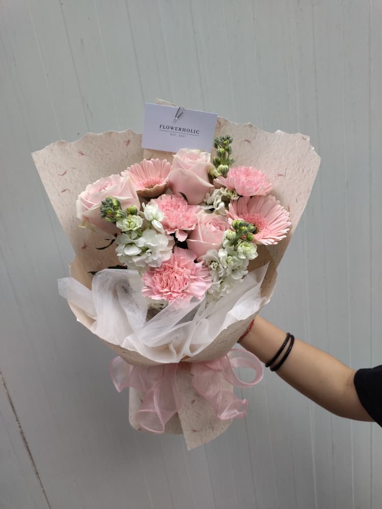 The Special M size Carnation Lovely and Gentle Bouquet RM150 - FLOWERHOLIC